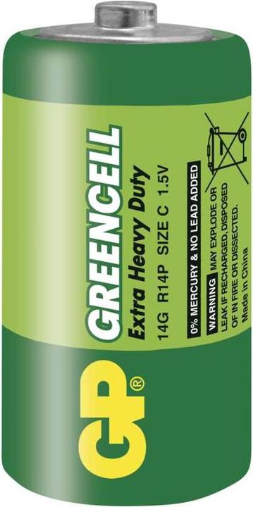 Actual product image GP Batteries Battery ZINK R14 GREENCELL (2 pcs., C)
