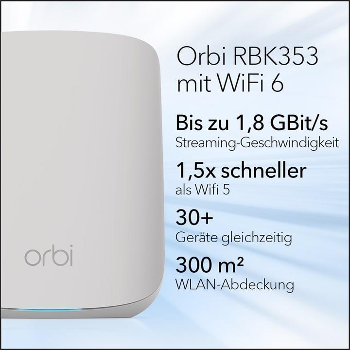 Produktbild Netgear RBK353 Orbi WiFi 6 Dual Band 3er Set