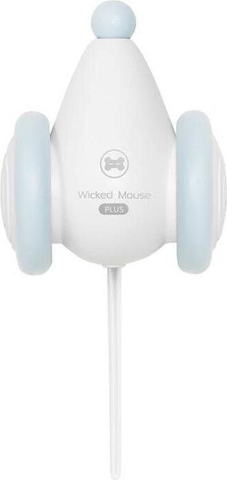 Actual product image Cheerble Interactive Cat Toy Wicked Mouse (blue and white) (Cat activity toy)