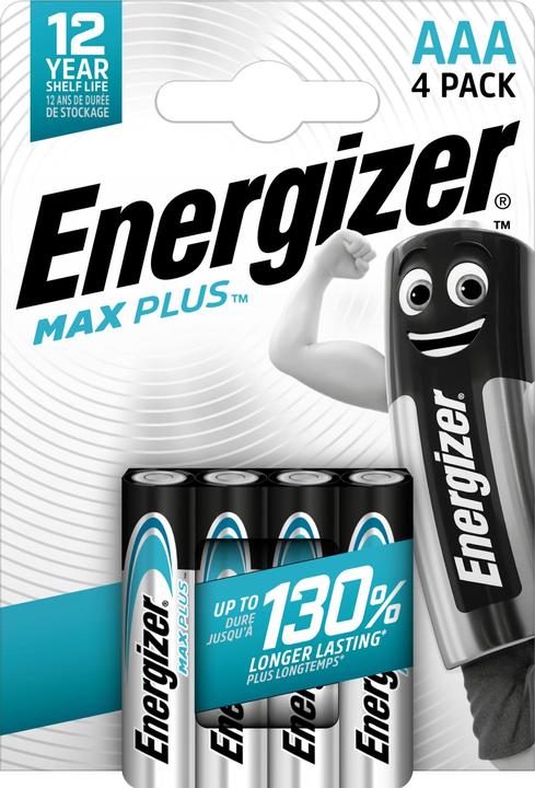 Produktbild Energizer Max Plus (4 Stk., AAA, 1300 mAh)