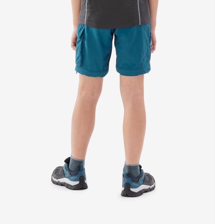 Immagine prodotto Quechua Zip-Off-Hose Kinder Gr. 123–172 Wandern - MH500 blau (14, 15, 16)