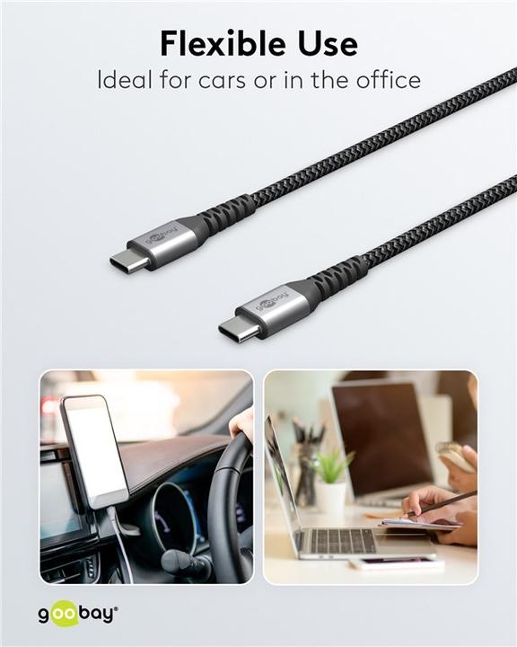 Actual product image Goobay USB C – USB C (1 m, USB 2.0)