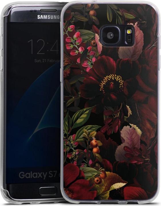 Produktbild DeinDesign Silikon Hülle für Samsung Galaxy S7 Edge Handyhülle Case Smartphone Schutzhülle Blumen Utart Wiese (Samsung Galaxy S7 Edge)