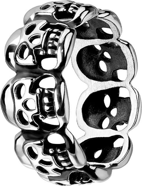 Produktbild Hollywood Body Jewelry Ring silber aus Schädeln (Chirurgenstahl 316L, ohne Messing)