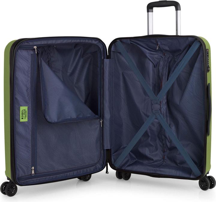 Actual product image Gabol Montreal 4-wheel suitcase set, 2-piece with expansion fold (110 l)