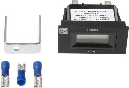 Actual product image Rs Pro Digital Hours Run Meter 12-48Vac/dc
