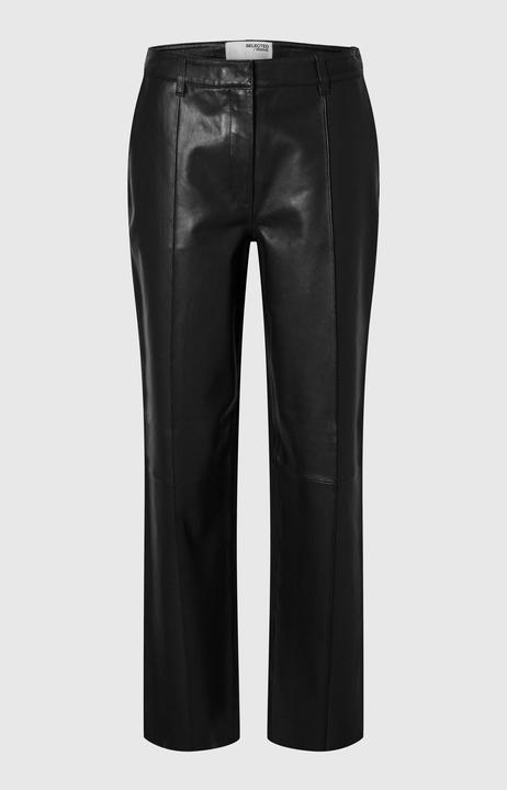 Actual product image Selected Femme Wide Fit Leather Trousers (42)