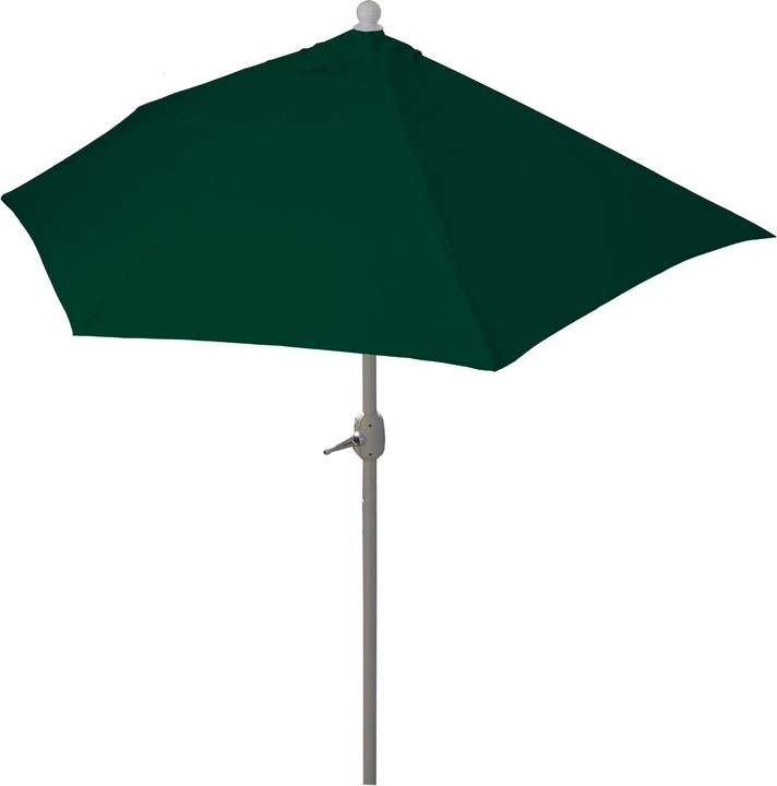 Actual product image Mendler Parasol half-round Parla, UV 50+ polyester/aluminium, 300cm green without stand (2.85 m)