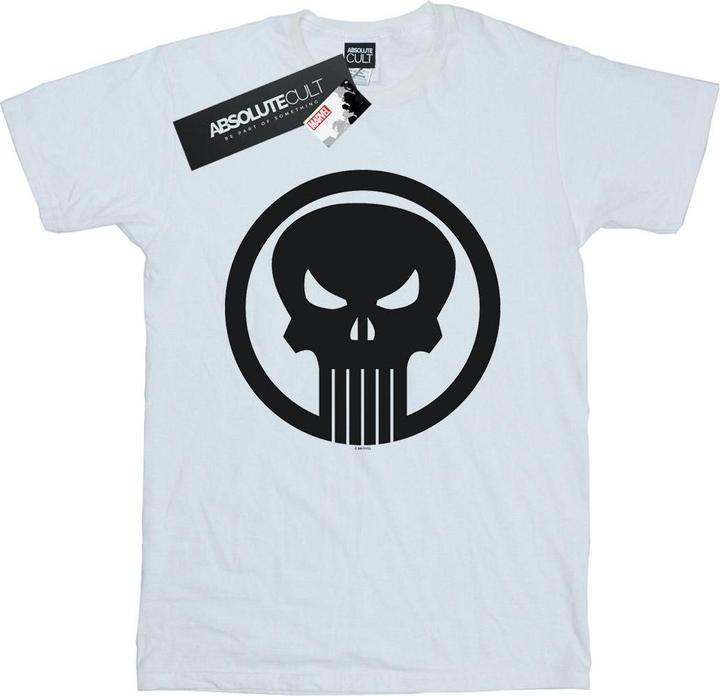 Actual product image Boys The Punisher Skull Circle T-Shirt (140, 146)