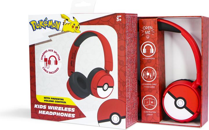 Image du produit OTL Oreillette Bluetooth avec contrôle parental - Pokemon Pokeball (PK1000)
