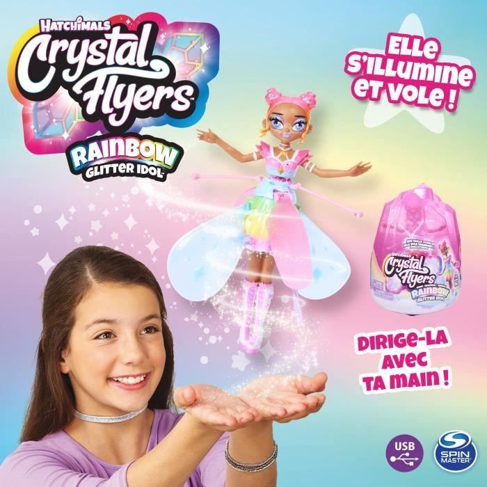 Image du produit Hatchimals Crystal Flyers Rainbow Glitter - Poupée fée volante scintillante
