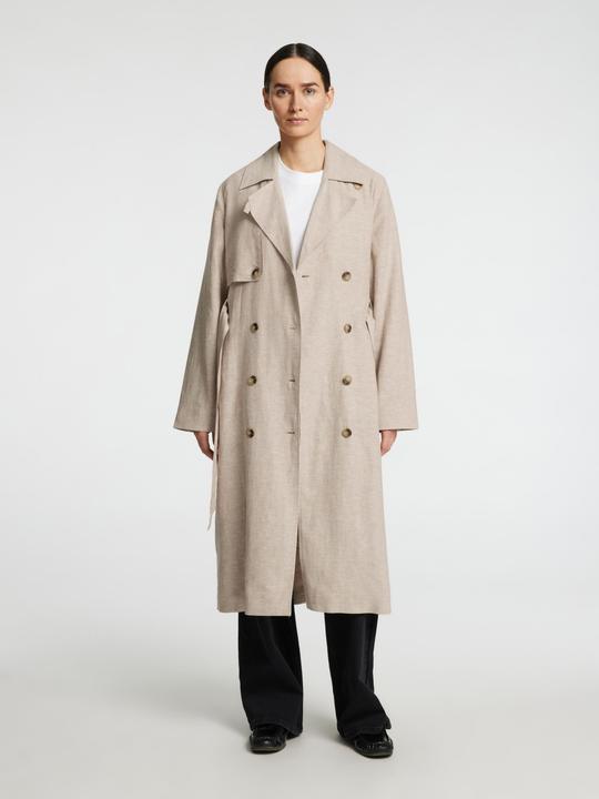 Immagine prodotto Selected Femme Zweireihiger Leinenmix Trenchcoat (34)