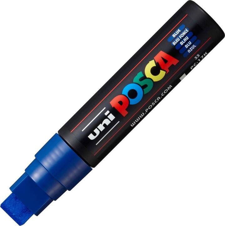 Actual product image Posca Marker PC-17K rectangular tip (Blue, 15 mm, 1 x)
