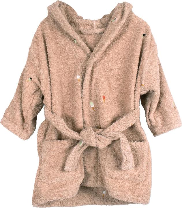 Filibabba Badjas met borduurpatroon 1-2 jaar - Frappé (80, 86, 90, 92, 85 A)