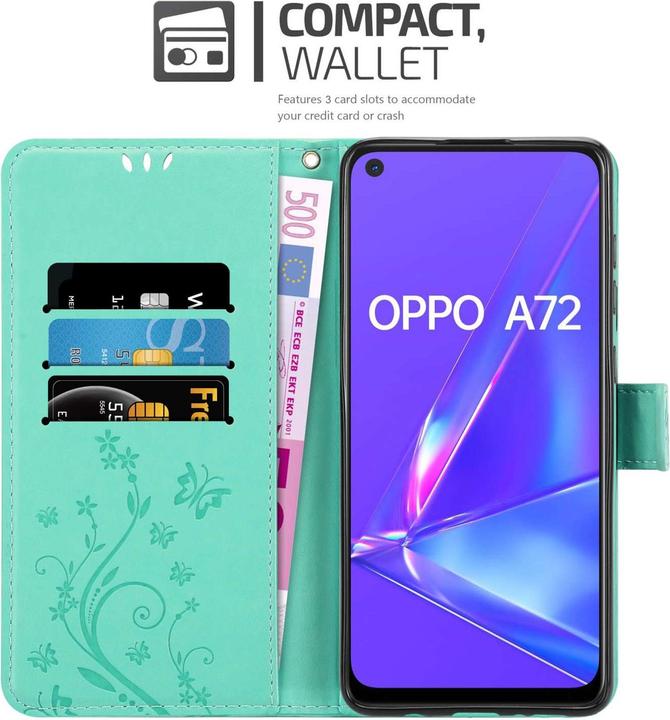 Immagine prodotto Cadorabo Custodia per Oppo A72 Flower Book (Oppo A72)
