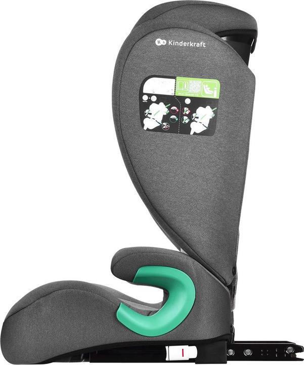 Actual product image KinderKraft Junior Fix 2 I-Size Rocket Grey (Child seat, ECE R129/i-Size Standard)
