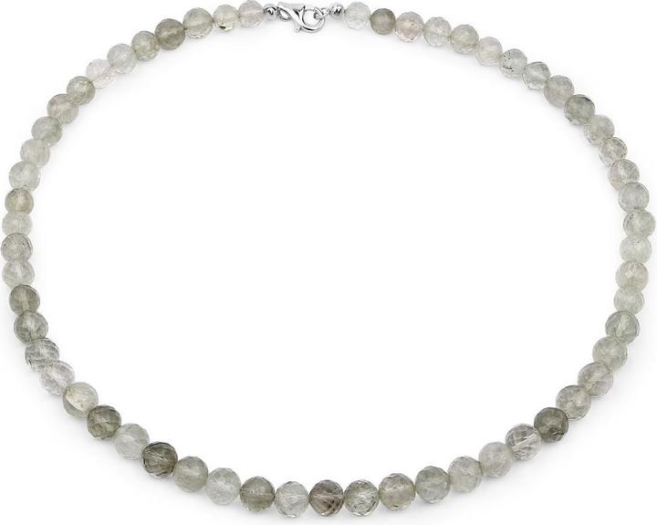 Image du produit Xen Ametyst vert - Collier 7- 8 mm boules Briolette 45 cm 925 argent (Argent sterling 925, 45 cm)