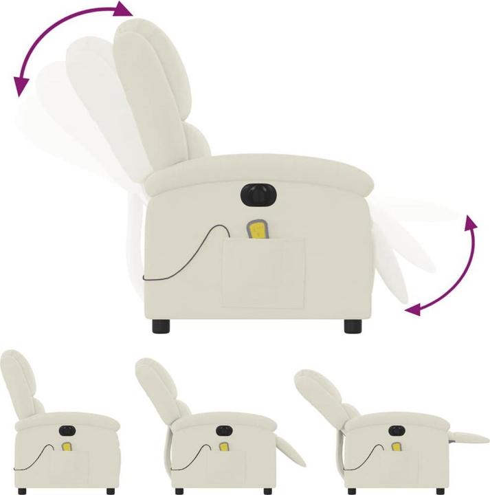 Produktbild VidaXL Massagesessel Elektrisch Samt