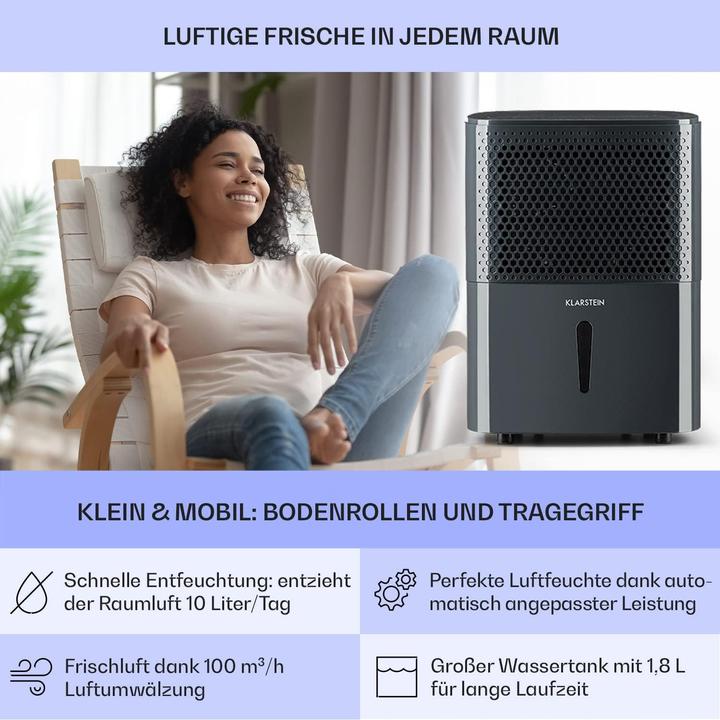 Actual product image Klarstein Dehumidifiers & air purifiers (20 m², 10 l/24h)