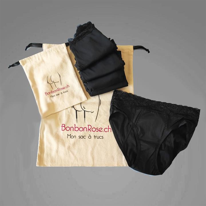 Produktbild Bonbon Rose 5er-Pack Menstruationshöschen (M)