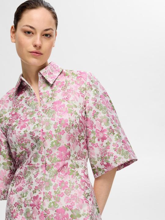 Produktbild Selected Femme Geblümtes Jacquard Minikleid (38)