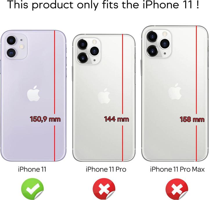Actual product image Nalia Glitter cover (Apple iPhone 11)