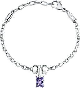 Produktbild Morellato - Charming steel bracelet with purple zircon Drops SCZ1370