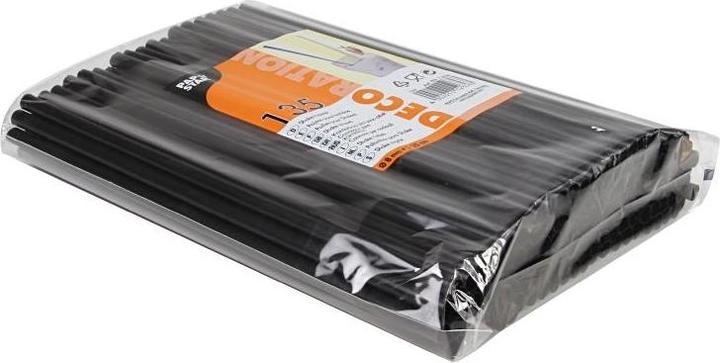 Actual product image Papstar Straws - - Tubes PP BLACK Box a 25 cm / 8 mm Germany (8100 x)
