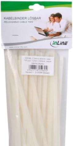Actual product image InLine Cable tie detachable (Plastic cable ties, 300 mm, 100 pcs.)
