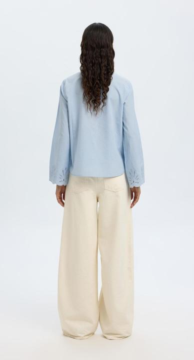 Produktbild Selected Femme Broderie Anglaise Langarmhemd (38)