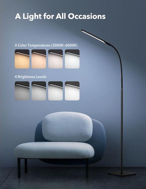 Actual product image Taotronics TT-DL072 Floor lamp white 10 W (500 lm)