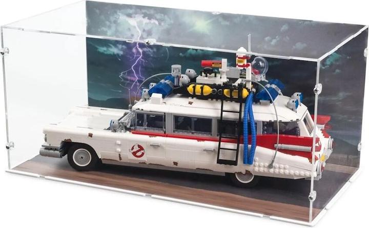 Image du produit iDisplayit Présentoir en acrylique pour LEGO® 10274 Ghostbusters Ecto 1 (avec image de sol et d'arrière-plan)