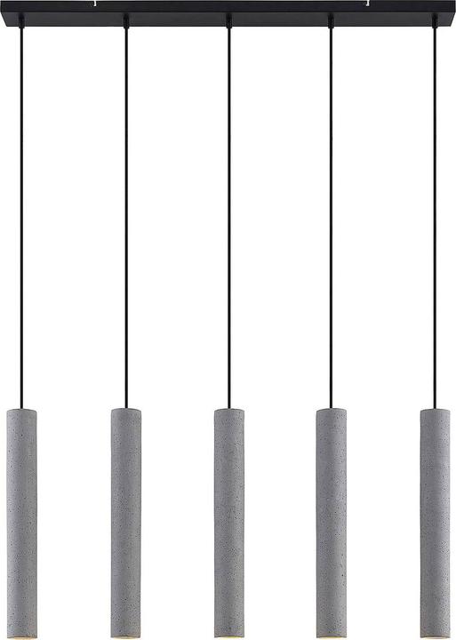 Produktbild Lindby Concretto 5 Pendelleuchte Concrete (GU10)