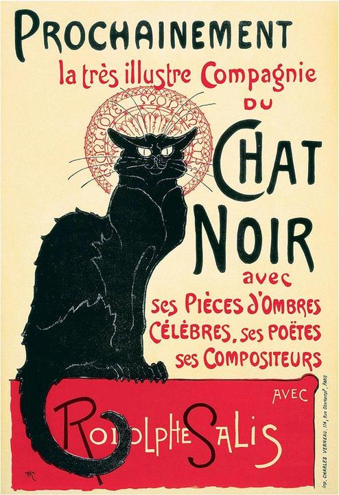 Image du produit Universal Textiles - Imprimé LE CHAT NOIR (50 x 40 cm)