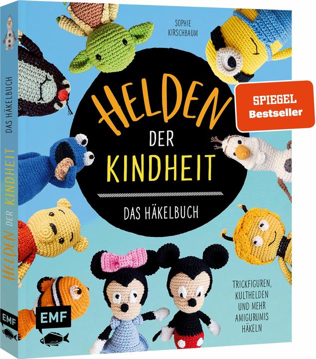 Produktbild Helden der Kindheit – Das Häkelbuch – Trickfiguren, Kulthelden und mehr Amigurumis häkeln (Deutsch, Sophie Kirschbaum, 2020)