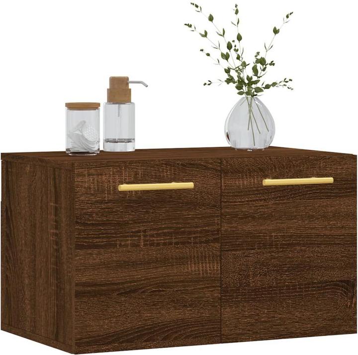 Image du produit VidaXL Wandschrank Braun Eichen-Optik 60x36,5x35cm Holzwerkstoff (60 x 36,5 x 35 cm)