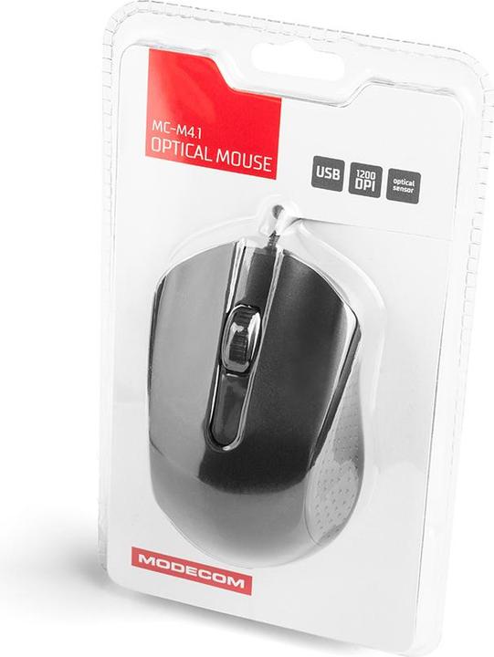 Actual product image Modecom Optical Mouse Black M4.1 OEM (without logo) (Cable)