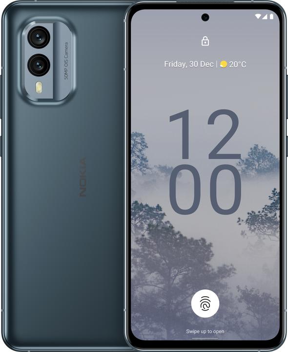 Actual product image Nokia X30 5G (256 GB, Cloudy Blue, 6.43", Dual SIM, 50 Mpx, 5G)