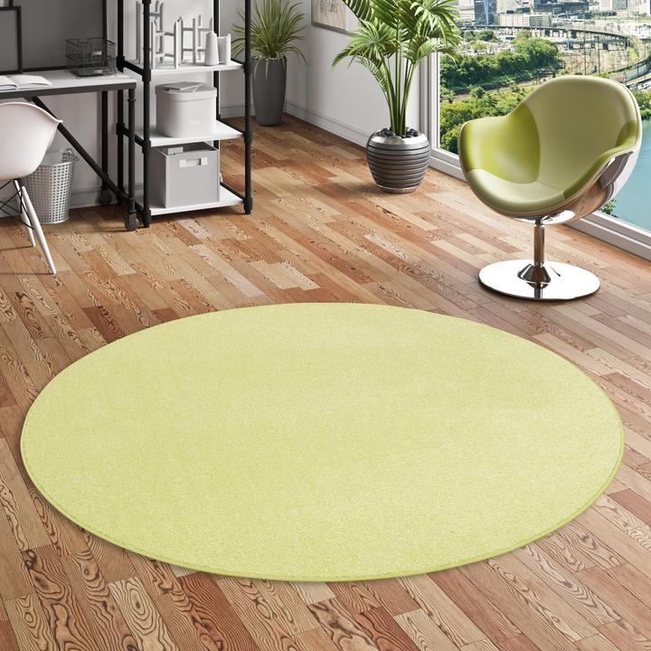 Produktbild Snapstyle Hochflor Velours Teppich Luna Rund (133 x 133 cm)
