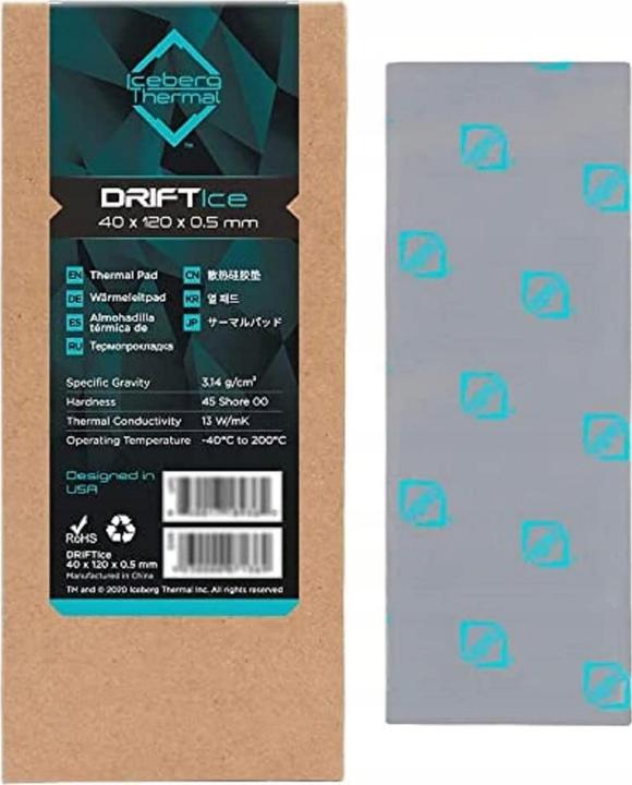 Immagine prodotto Iceberg Thermal Pad termico DRIFTIce. (0.50 mm, 13 W/m K)