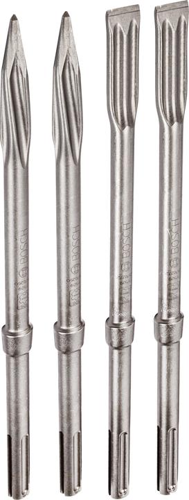 Actual product image Bosch Professional Zubehör PRO SDS max-5C chisel set, pointed chisel 400 mm, flat chisel 25 x 400 mm, 2+2 pcs. (400 mm)