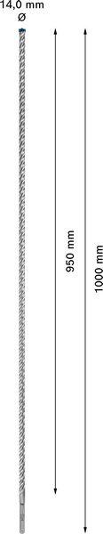 Immagine prodotto Bosch Professional Zubehör Trapano a percussione Expert SDS plus-7X, 15 x 100 x 165 mm (15,0 mm)