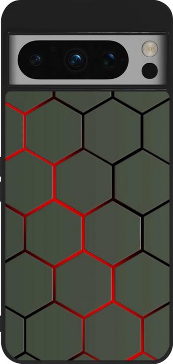 Image du produit PhoneLook Coque Silicone rigide noir Geometric Line red (Google Pixel 8 Pro)