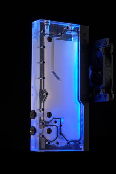 Produktbild Phanteks R260C Reservoir - transparente Acryl-Backplate, D5, DRGB-LED - Schwarz