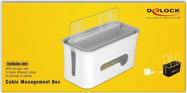 Image du produit Delock Boîte de gestion des câbles avec étui de rangement