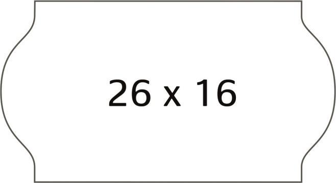 Immagine prodotto METO etichetta perm 26x16 hvid (6rl/1200)