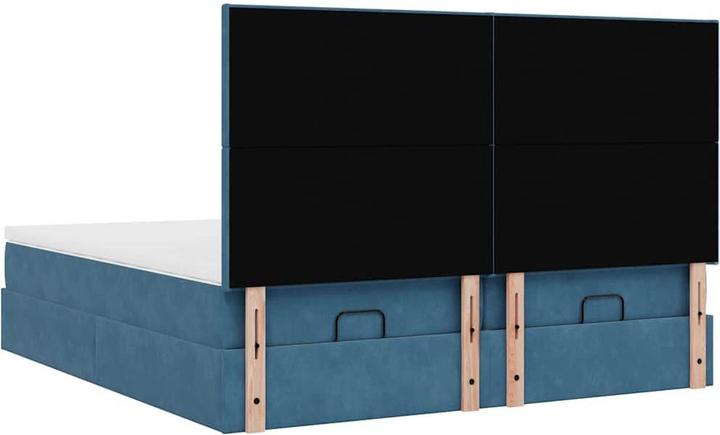 Immagine prodotto VidaXL Letto ottomano con materassi in velluto blu scuro 180x200 cm (180 x 200 cm)