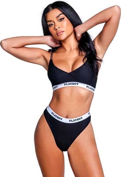 Immagine prodotto Playboy Lingerie Lifestyle 2teilige Set Schwarz (M/L)