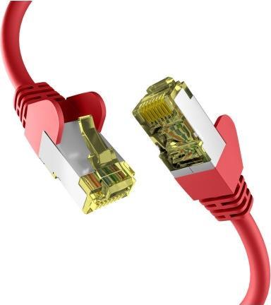 M-Cab CAT6A RED 0.15M PATCH CORD (S/FTP, CAT6a, 0.15 m)