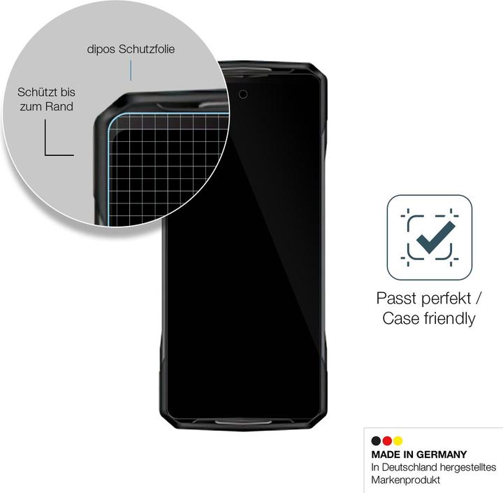 Produktbild Dipos Anti-Shock Displayschutz 9H (1 Stück, Doogee N40 Pro)